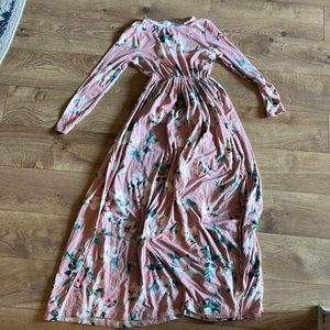 Pink floral dress